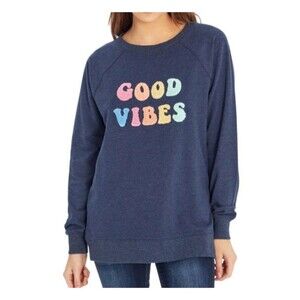 WildFox- Good Vibes Sweatshirt- Navy- Womens Size Small